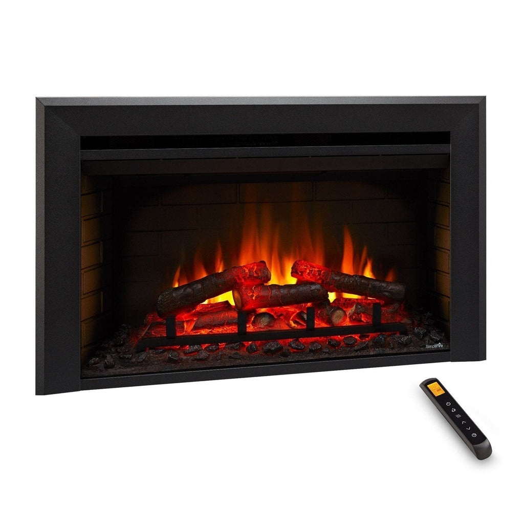 SimpliFire 30-In Electric Fireplace Insert with LED Flame and Multi-Color Ember Bed image 1