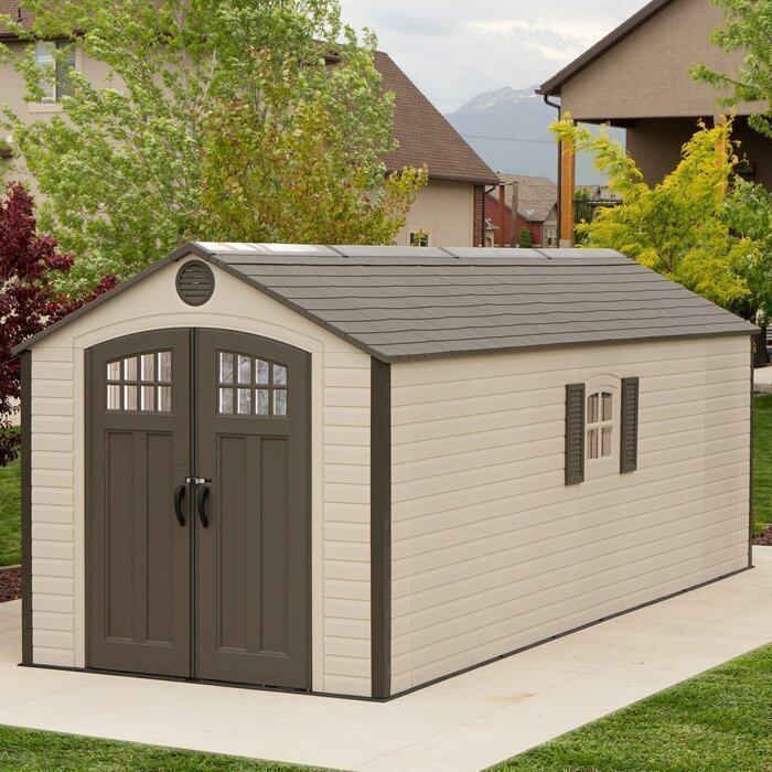 D Plastic Storage Shed 8 ft. W x 20 ft image 8