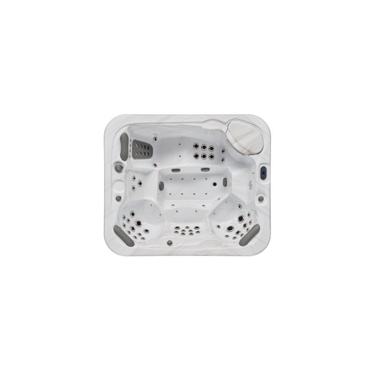 Danika 5-person 68-jet Hot Tub With Bluetooth In Gray image 5