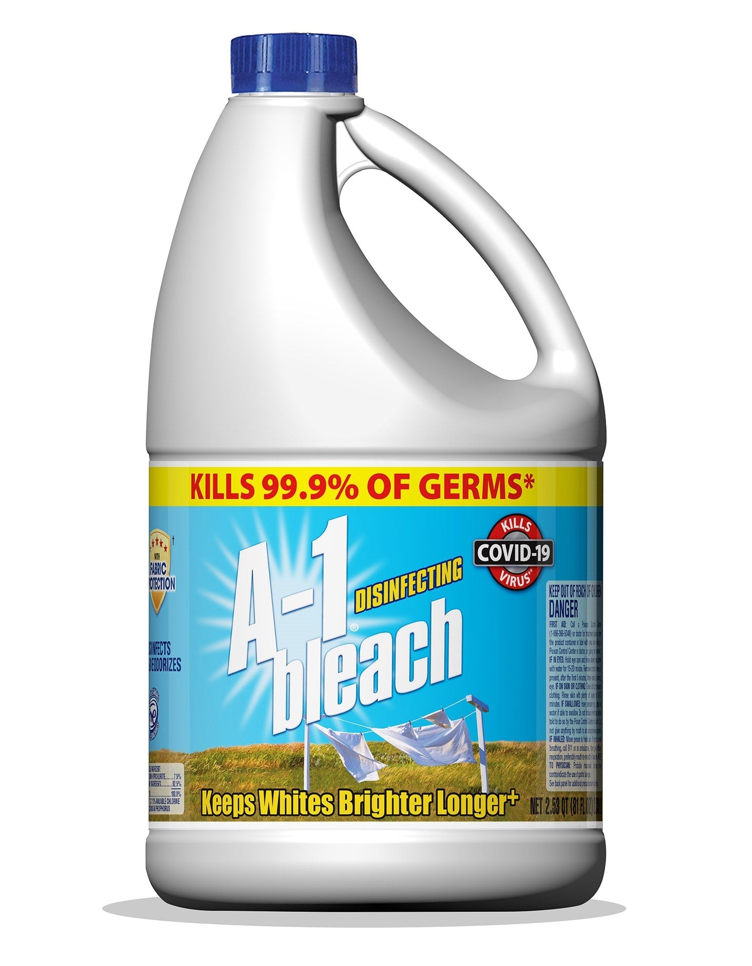 A-1 Regular Bleach Concentrated Fabric Protect 7.5% - 81oz/6pk