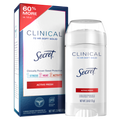 Secret Clinical Antiperspirant Deodorant For Women 100HR Sweat & Odor Protection Hyaluronic Acid Soft Solid Active Fresh - 2.6oz/12pk