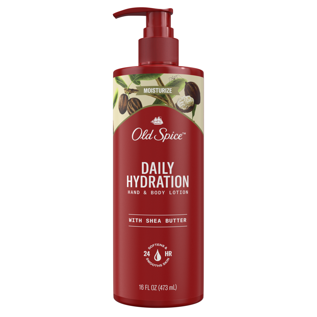 Old Spice Daily Hydration Hand & Body Lotion for Men with Shea Butter - 16oz/4pk