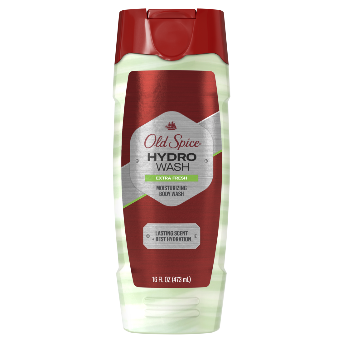 Old Spice Men's Body Wash Moisturizing Hydro Wash Extra Fresh - 16oz/4pk