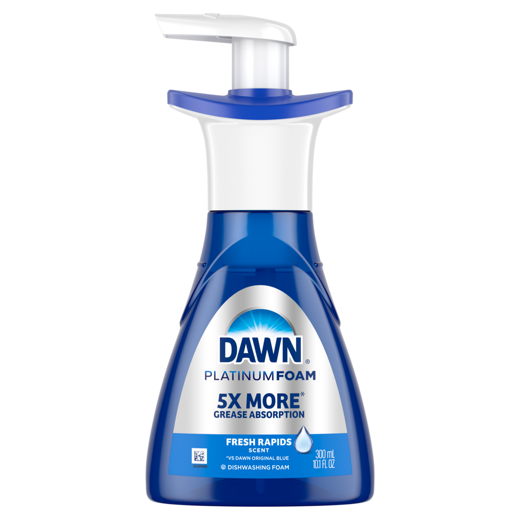 Dawn Direct Foam Dish Soap Dishwashing Liquid Grease Removal Fresh Rain - 10.1oz/12pk