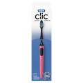 Oral-B Clic Manual Toothbrush Handle with Replaceable Brush Head Coral - 24pk