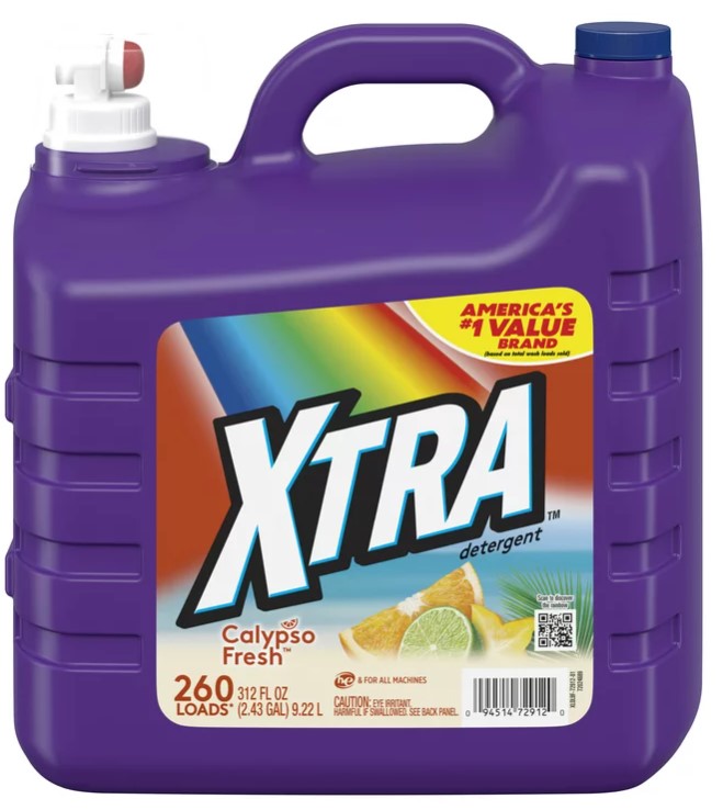 XTRA Liquid Laundry Detergent Calypso Fresh - 312oz/2pk