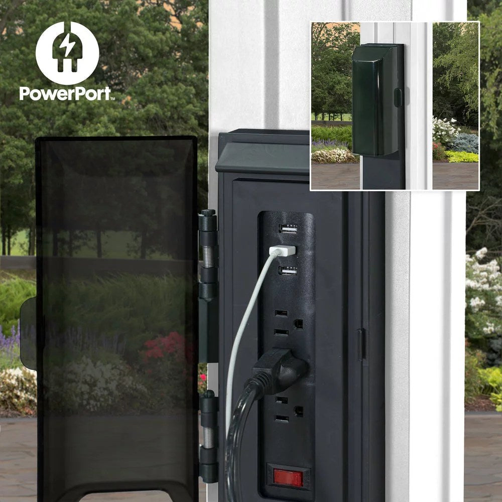 14x12 hawthorne traditional steel pergola with sail shade soft canopy