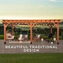 20x12 beaumont pergola – brown