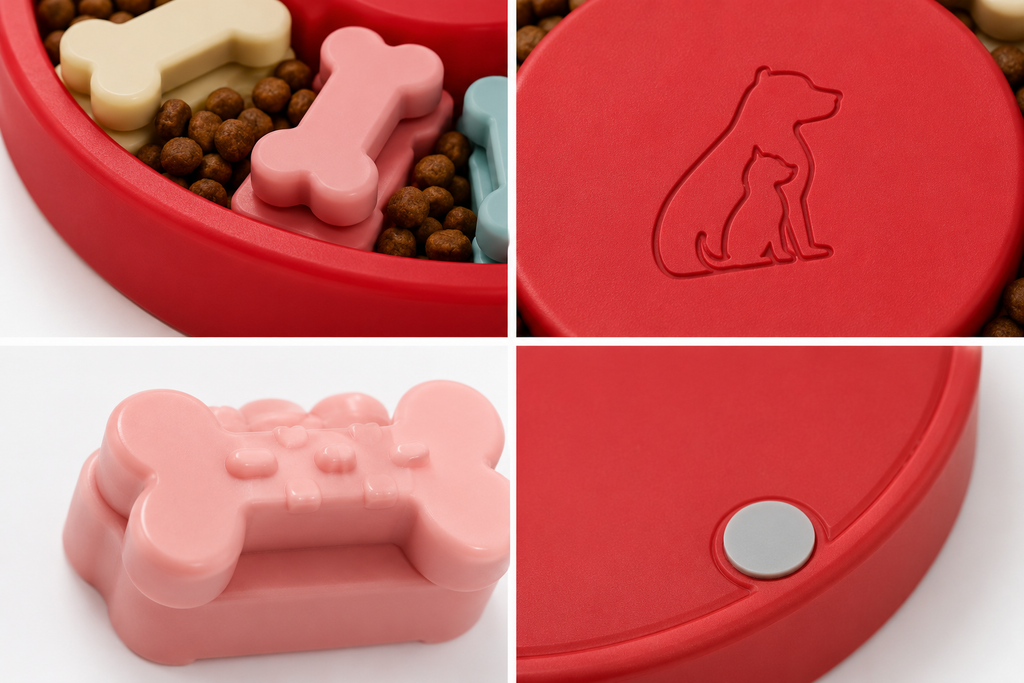 Interactive Dog Puzzle Bowl, Slow Feeder Food Bowl for Dogs