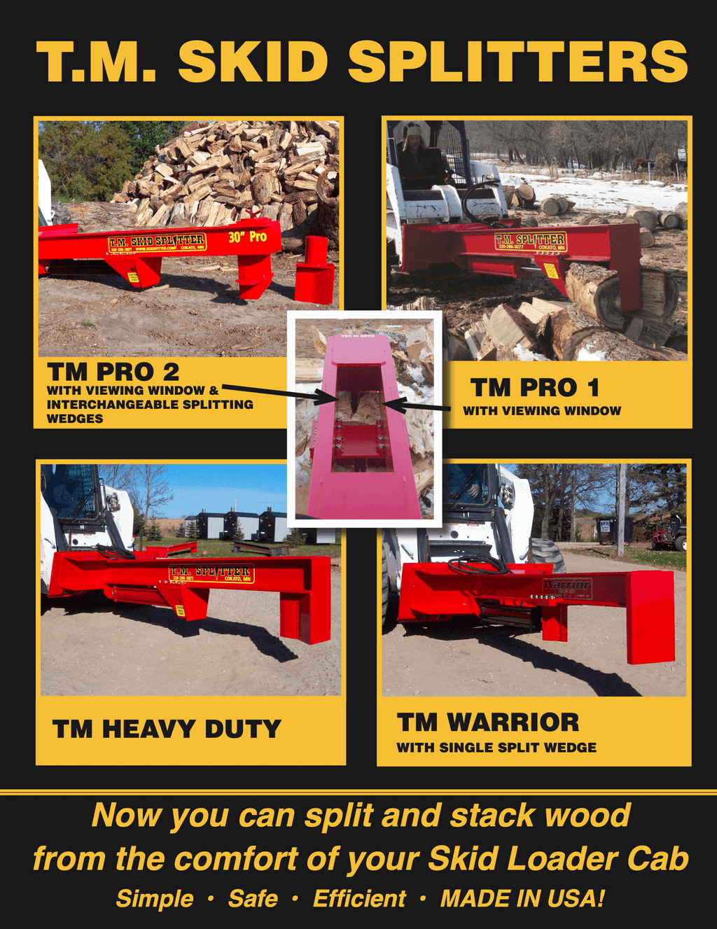 TM Heavy Duty Log Splitter Skid Steer Attachment (30” or 36” Stroke) image 3