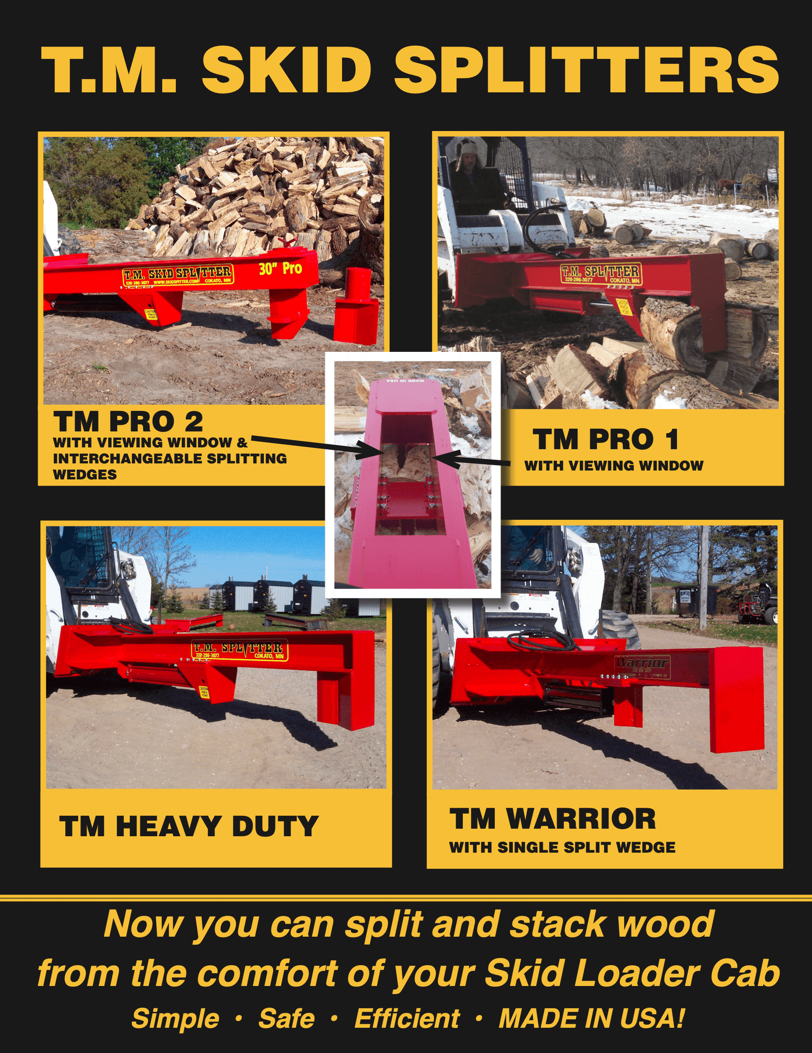 TM Heavy Duty Log Splitter Skid Steer Attachment (30” or 36” Stroke) image 3