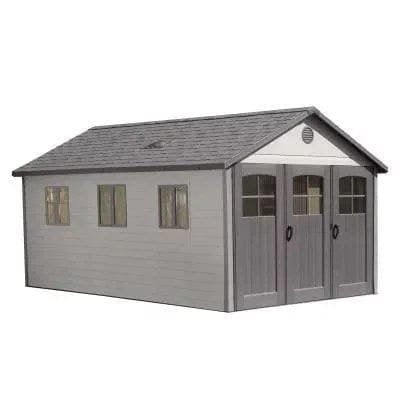 Lifetime 11 Ft. X 21 Ft. Outdoor Storage Shed With Tri-Fold Doors image 14
