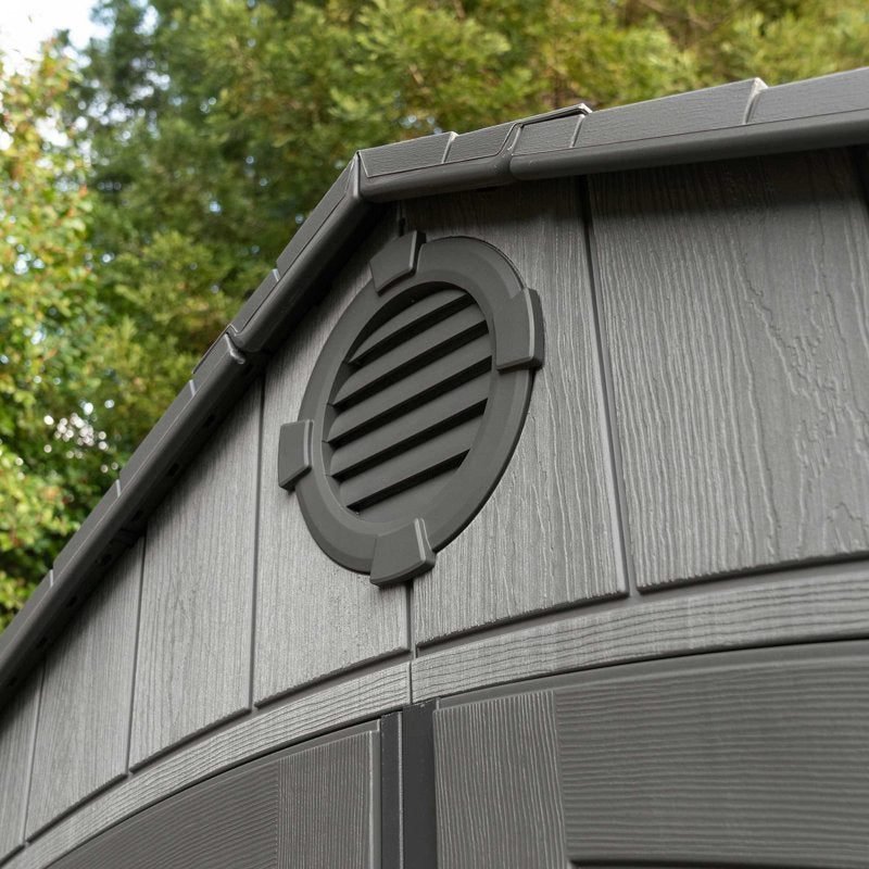 15 Ft. x 8 Ft. High-Density Polyethylene (Plastic) Steel Reinforced Outdoor Storage Shed image 4