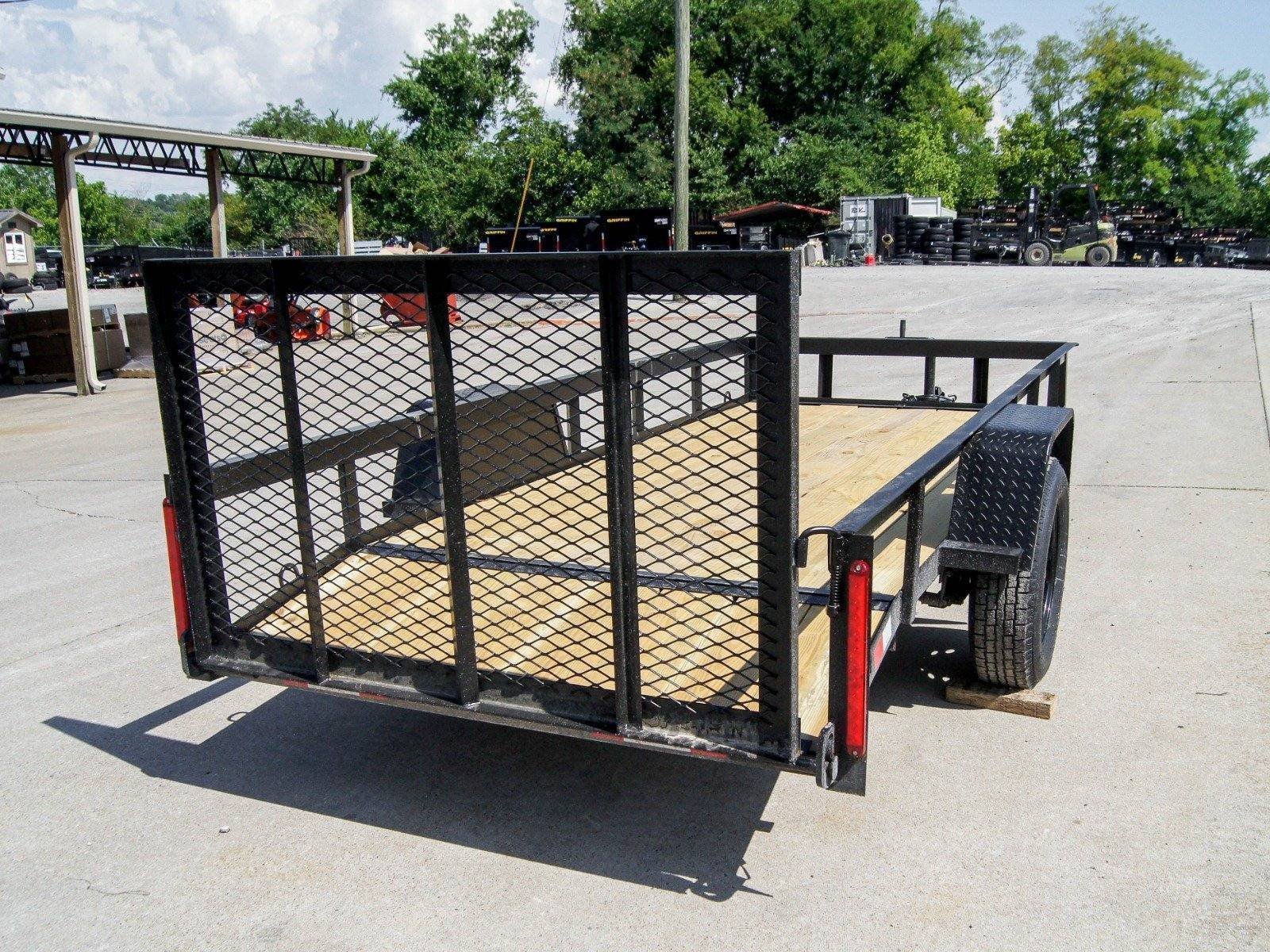 5×12 Powder Coated Dovetail Utility Trailer 3500lb Axle image 4