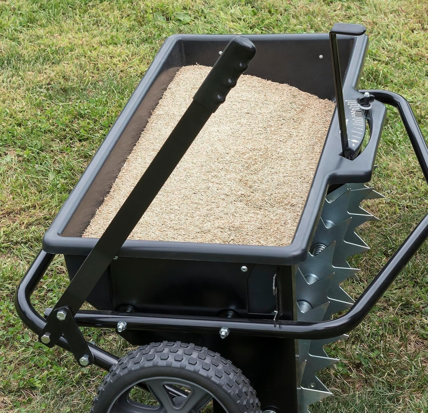 Agri-Fab 45-0543 Tow-Behind 100 lb Lawn & Garden Spiker Seeder Spreader image 30