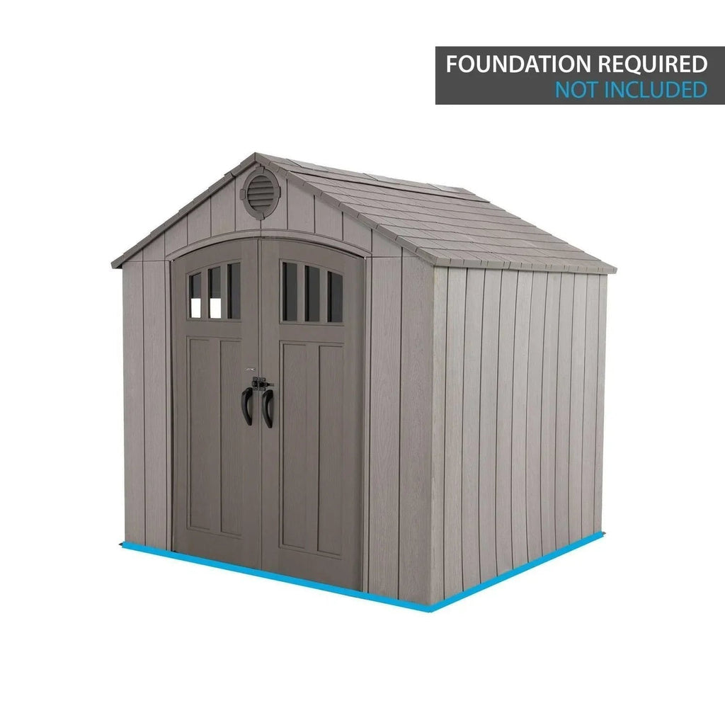 Lifetime 8 Ft x 7.5 Ft Outdoor Storage Shed image 2