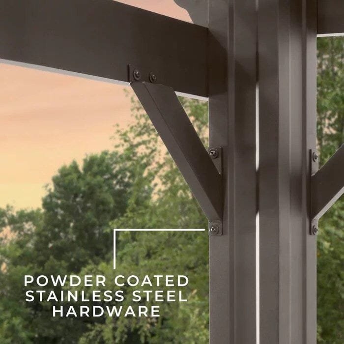 Backyard Discovery 12 ft. x 10 ft. Steel Traditional Pergola image 9