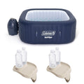 Coleman 4 – Person 114 – Jet Square Inflatable Hot Tub in Blue image 0