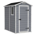 Keter Manor 4 ft. W x 6 ft. D Vertical Resin Outdoor Storage Shed Ideal For Patio image 0